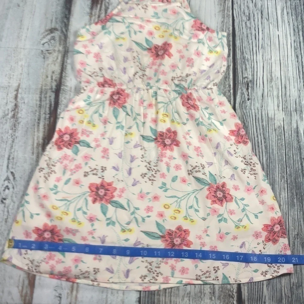 OLD NAVY Dress White Floral Print Size M-8